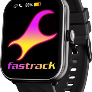 Fastrack Revoltt X-1.83'|Blazing Fast UI|Single Sync BT Calling|Calculator|In-built games Smartwatch  (Black Strap, Free Size)